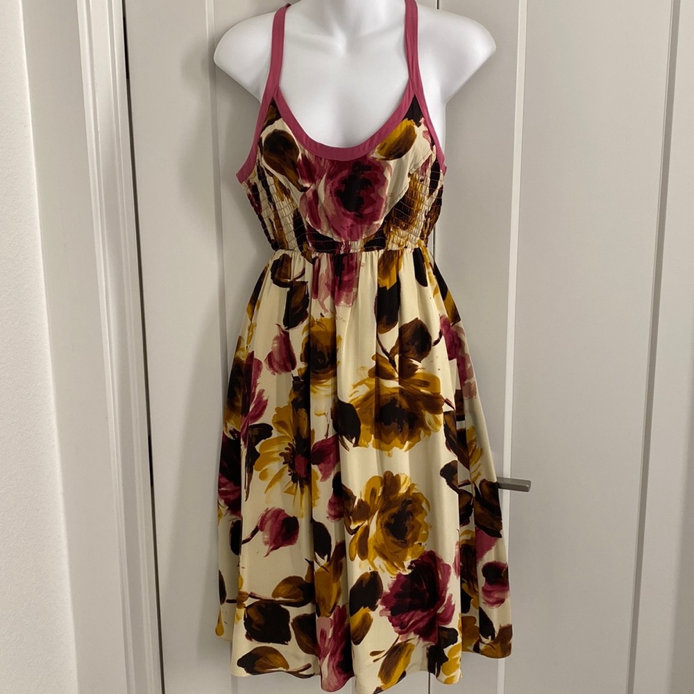 Anthropologie Moulinette Soeurs Floral Silk Dress